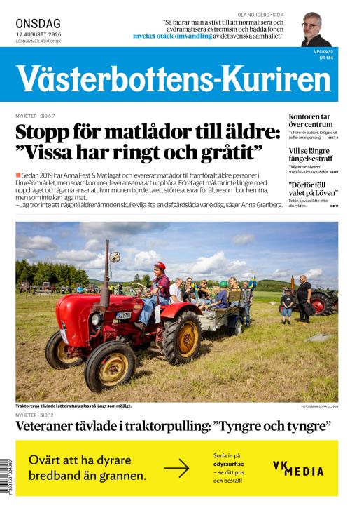 Västerbottens-Kuriren (SE) 12.8.2026