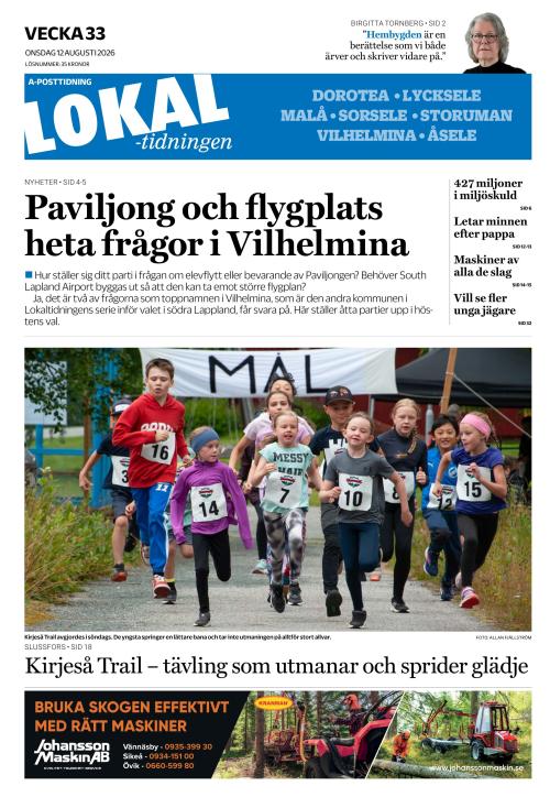 Lokaltidningen 12.8.2026