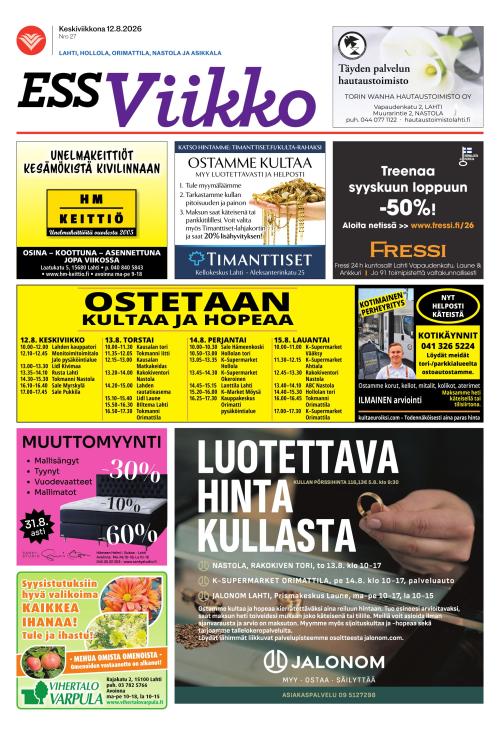 ESS Viikko 12.8.2026