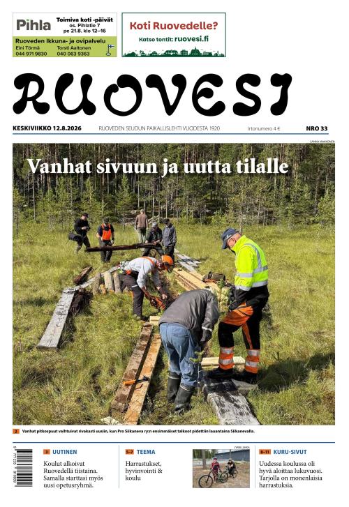 Ruovesi-lehti 12.8.2026