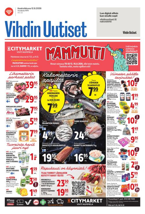 Vihdin uutiset 12.8.2026