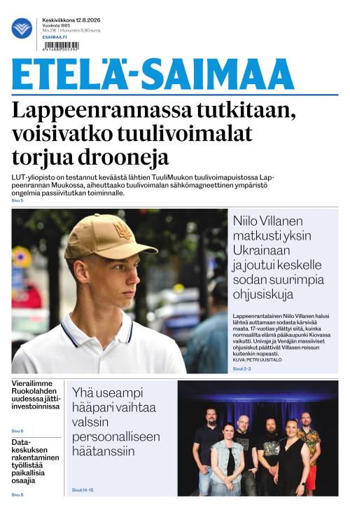 Etelä-Saimaa 12.8.2026