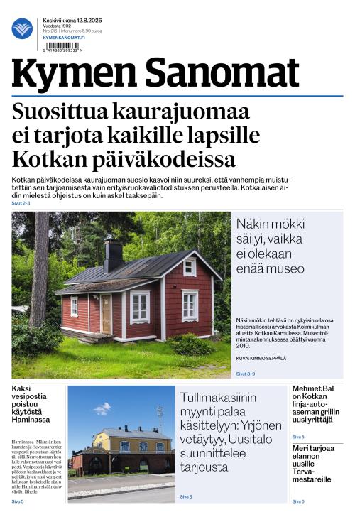 Kymen Sanomat 12.8.2026