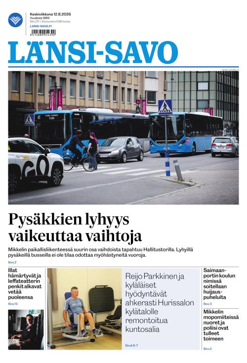 Länsi-Savo 12.8.2026