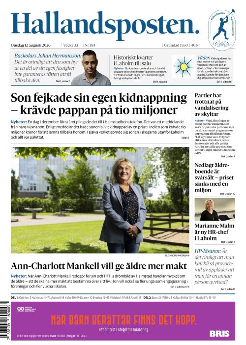 Hallandsposten 12.8.2026