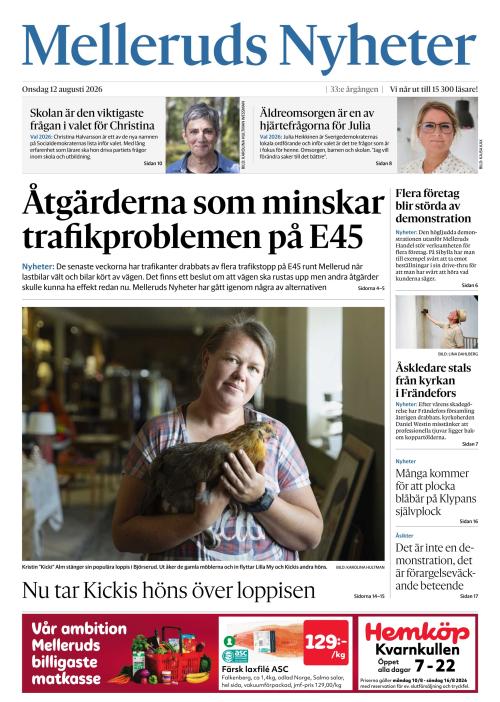 Melleruds nyheter 12.8.2026