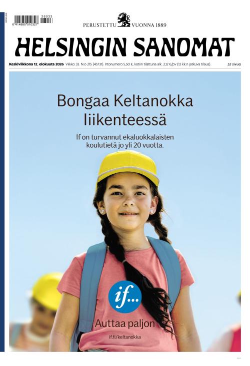 Helsingin Sanomat 12.8.2026