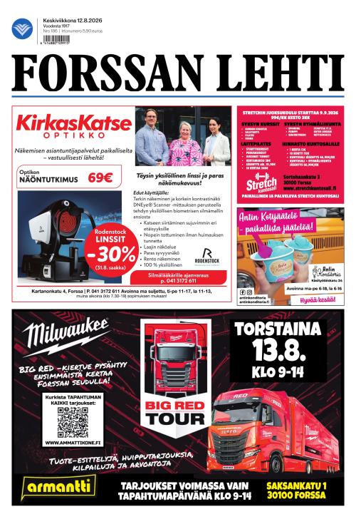 Forssan Lehti 12.8.2026