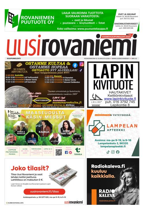 Uusi Rovaniemi 12.8.2026