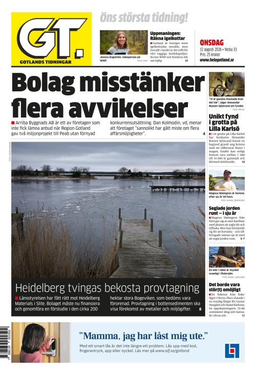 Gotlands Tidningar 12.8.2026