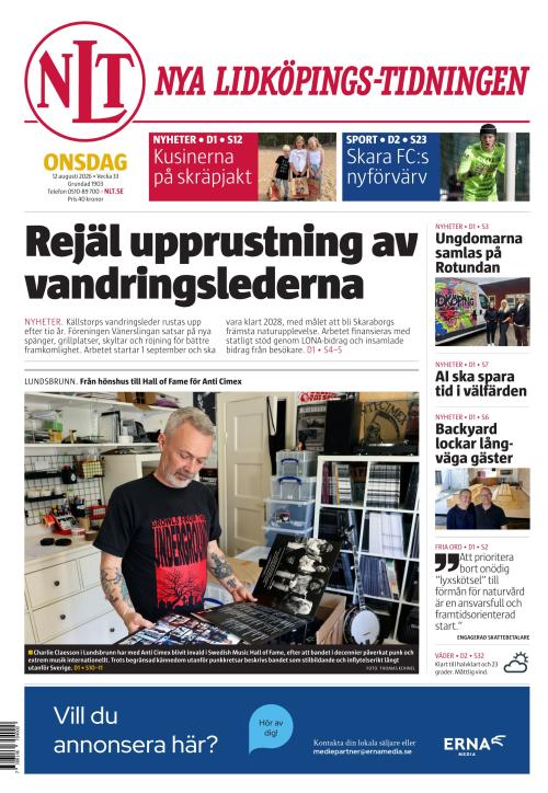 Nya Lidköpings-Tidningen 12.8.2026