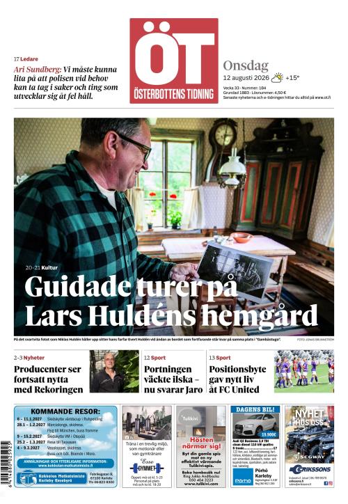 Österbottens Tidning 12.8.2026