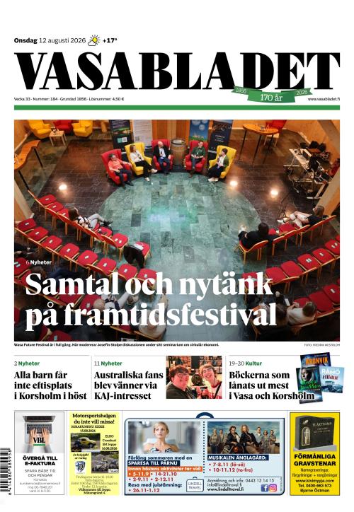 Vasabladet 12.8.2026