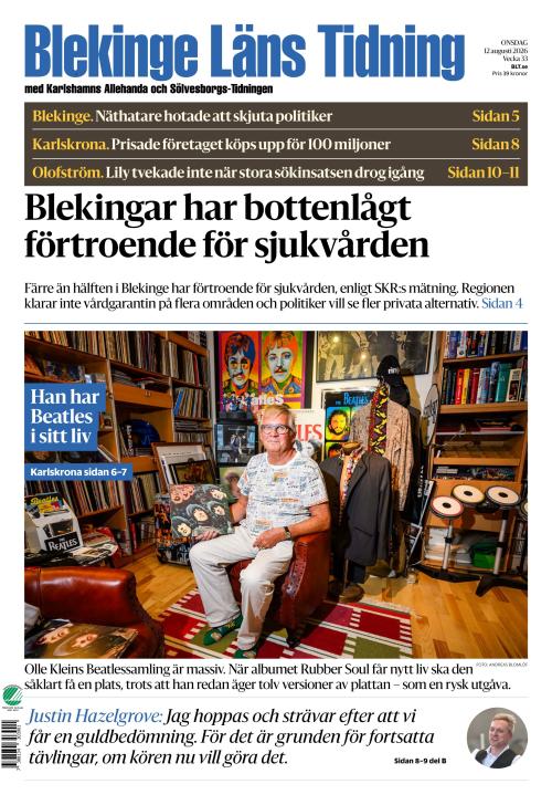 Blekinge Läns Tidning 12.8.2026