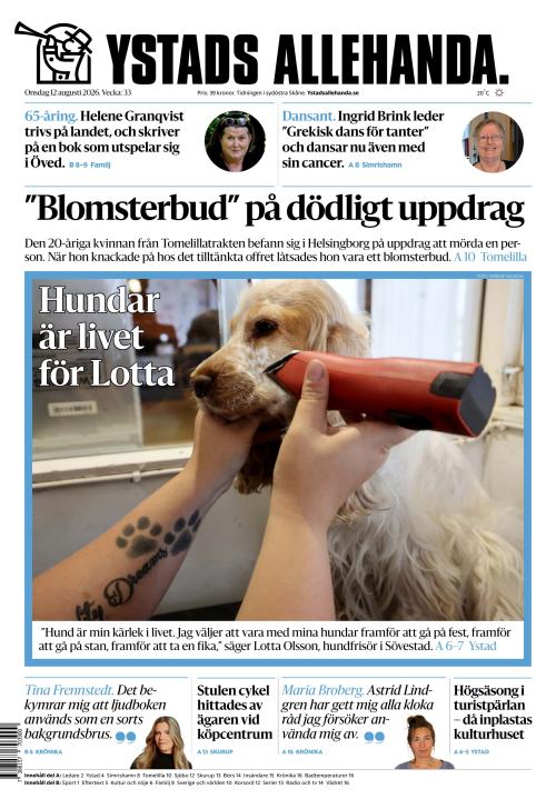 Ystads Allehanda 12.8.2026