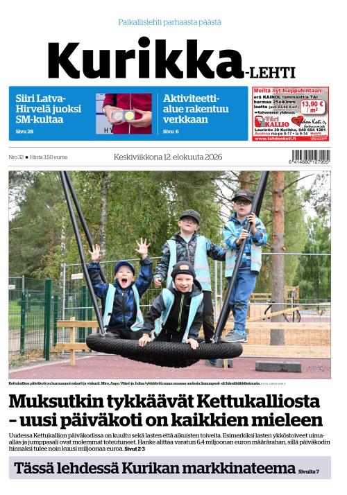 Kurikka-lehti 12.8.2026