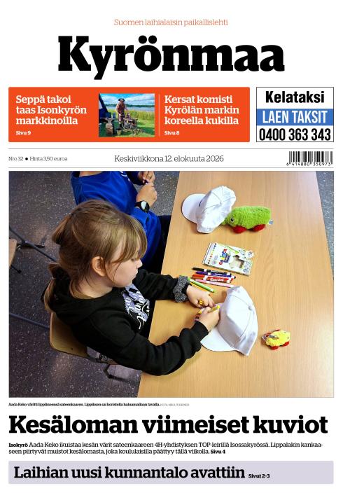 Kyrönmaa-lehti 12.8.2026