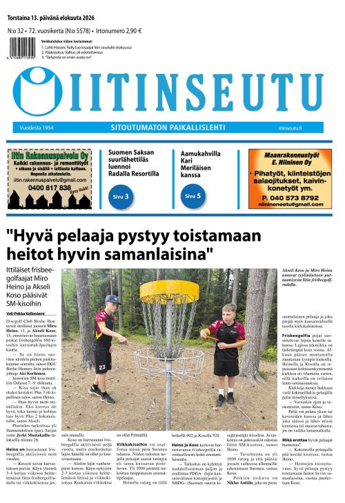 Iitinseutu 13.8.2026