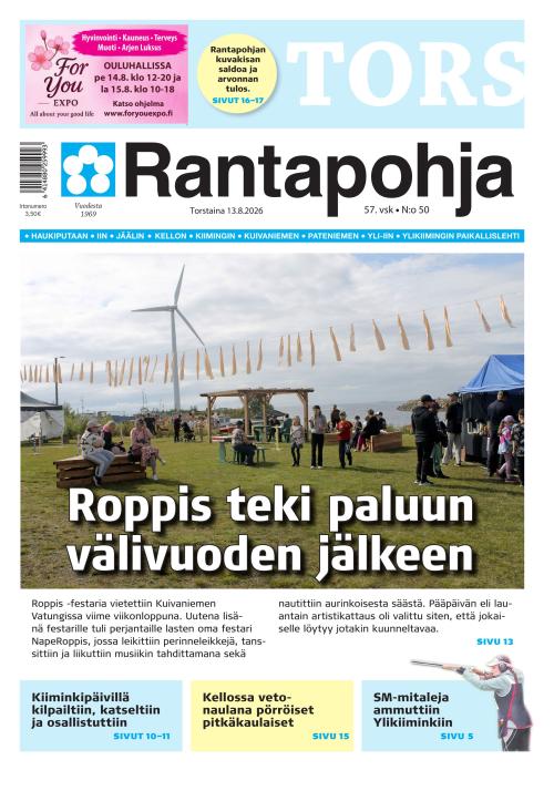 Rantapohja 13.8.2026