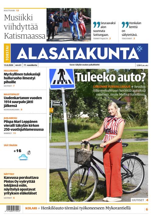 Alasatakunta 13.8.2026