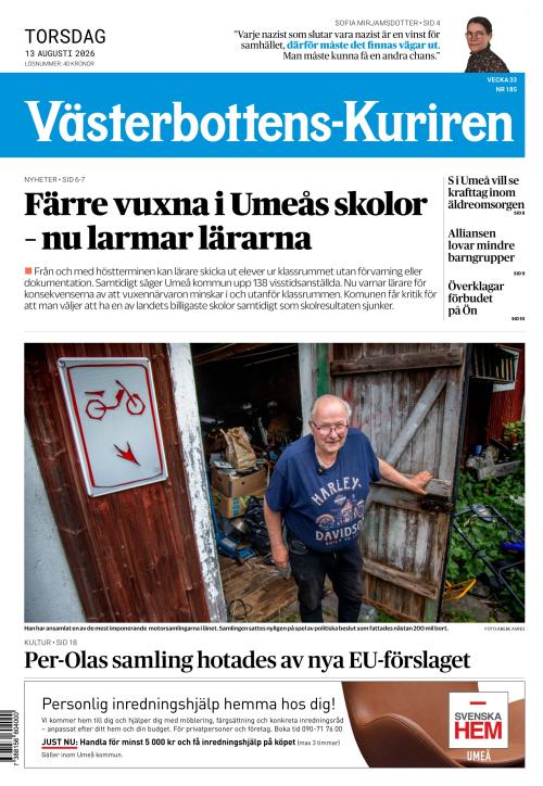 Västerbottens-Kuriren (SE) 13.8.2026