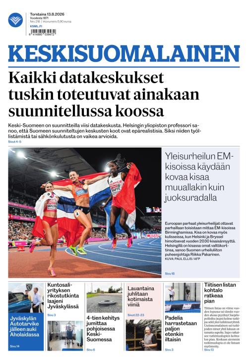 Keskisuomalainen 13.8.2026