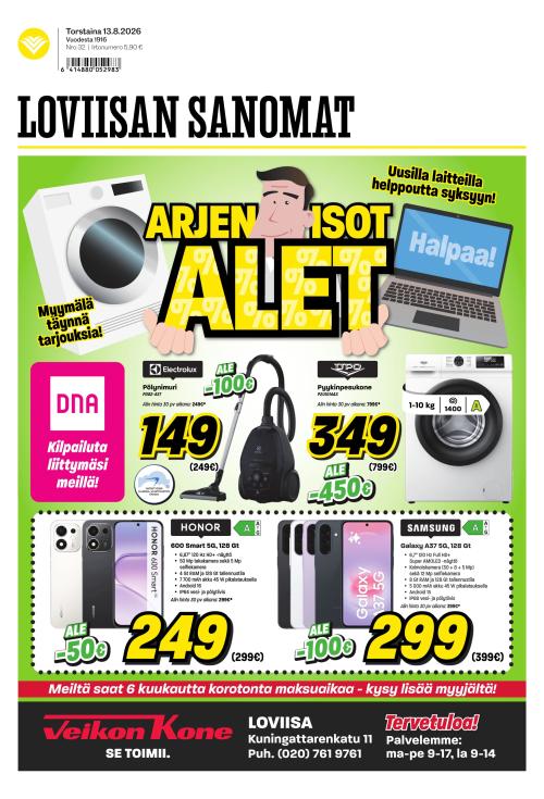 Loviisan Sanomat 13.8.2026