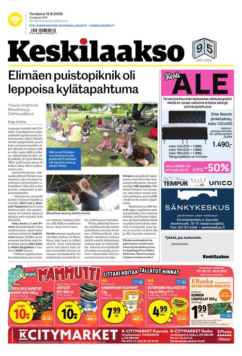 Keskilaakso 13.8.2026