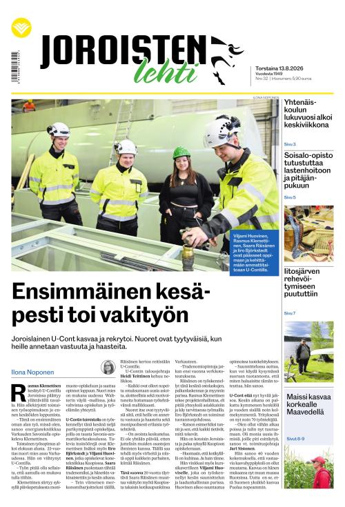 Joroisten Lehti 13.8.2026
