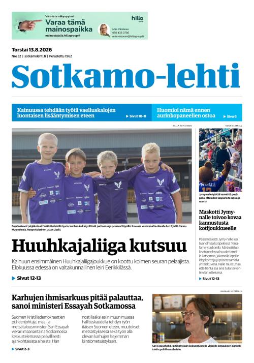 Sotkamo-lehti 13.8.2026