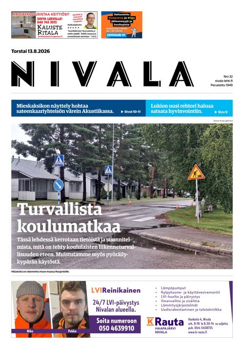 Nivala-lehti 13.8.2026