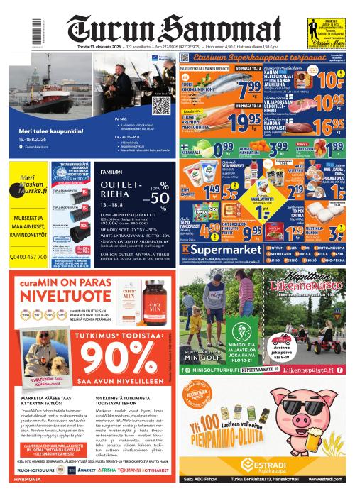 Turun Sanomat 13.8.2026