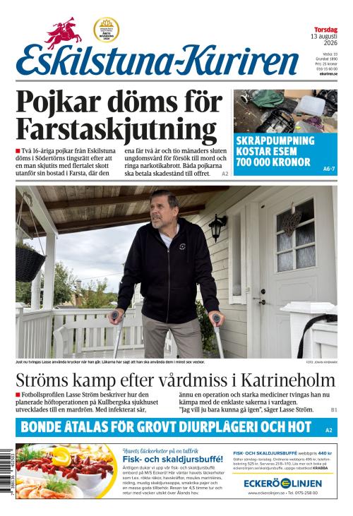 Eskilstuna-Kuriren 13.8.2026