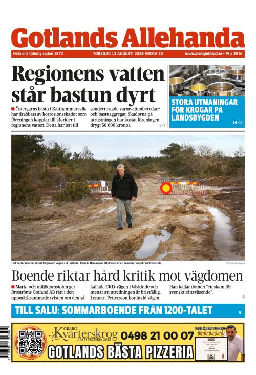 Gotlands Allehanda 13.8.2026