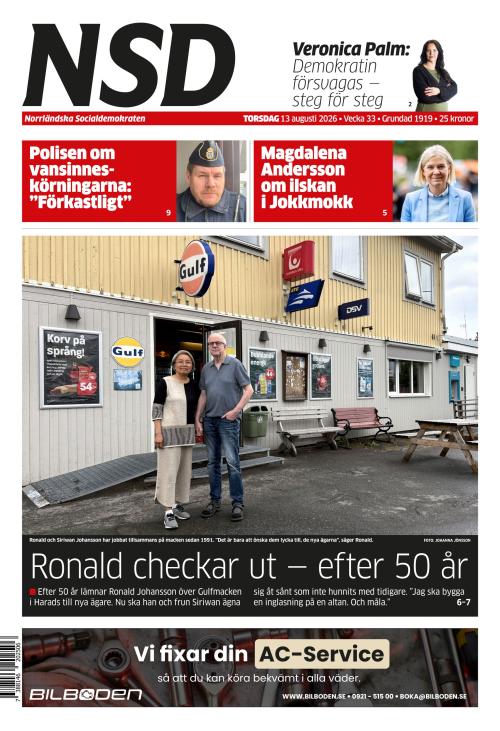 Norrländska Socialdemokraten 13.8.2026