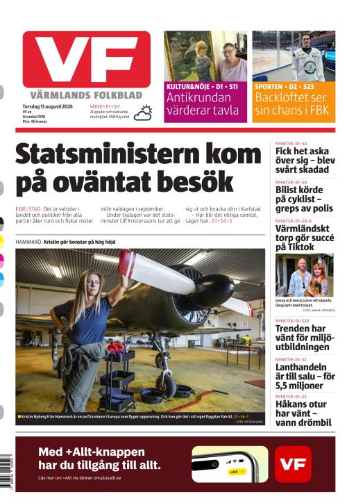 Värmlands Folkblad 13.8.2026