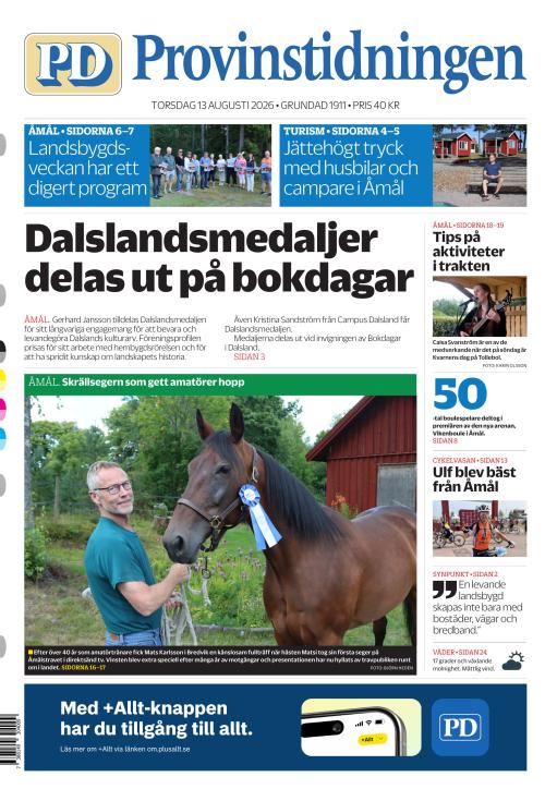 Provinstidningen Dalsland 13.8.2026