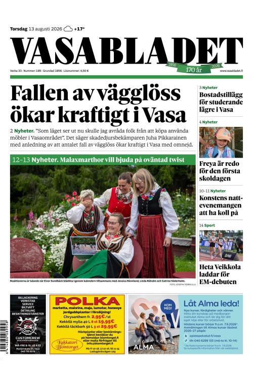 Vasabladet 13.8.2026