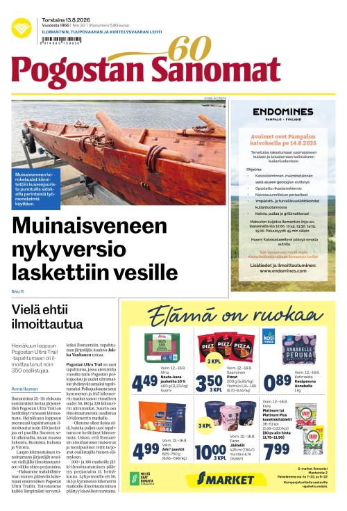 Pogostan Sanomat 13.8.2026