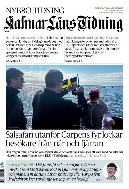 Kalmar Läns Tidning 13.8.2026