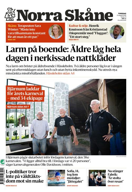 Norra Skåne 13.8.2026