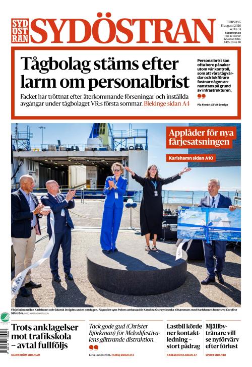 Sydöstran 13.8.2026