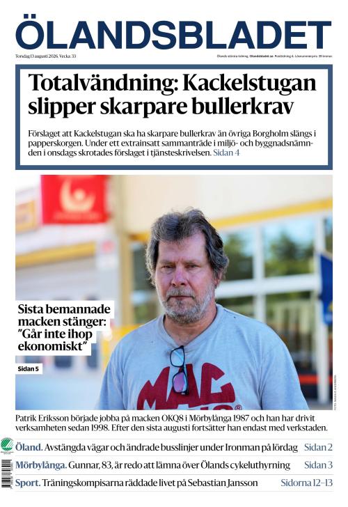 Ölandsbladet 13.8.2026