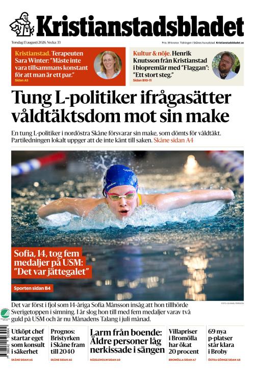 Kristianstadsbladet 13.8.2026
