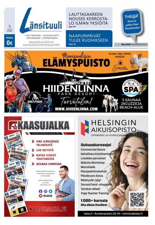 Länsituuli 14.8.2026