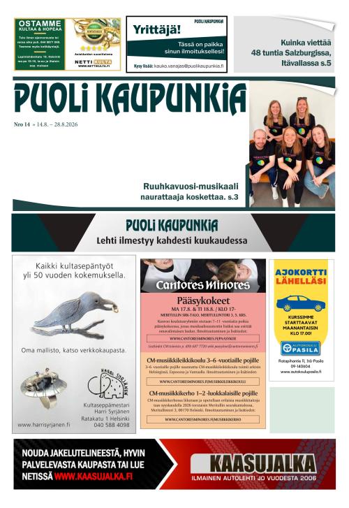 Puoli Kaupunkia Espoo 14.8.2026