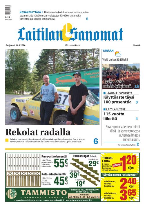 Laitilan Sanomat 14.8.2026