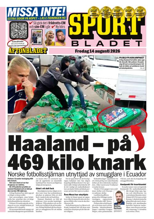 Aftonbladet Sportbladet 14.8.2026
