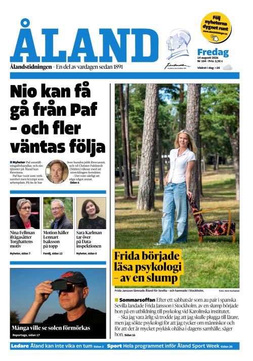 Ålandstidningen 14.8.2026