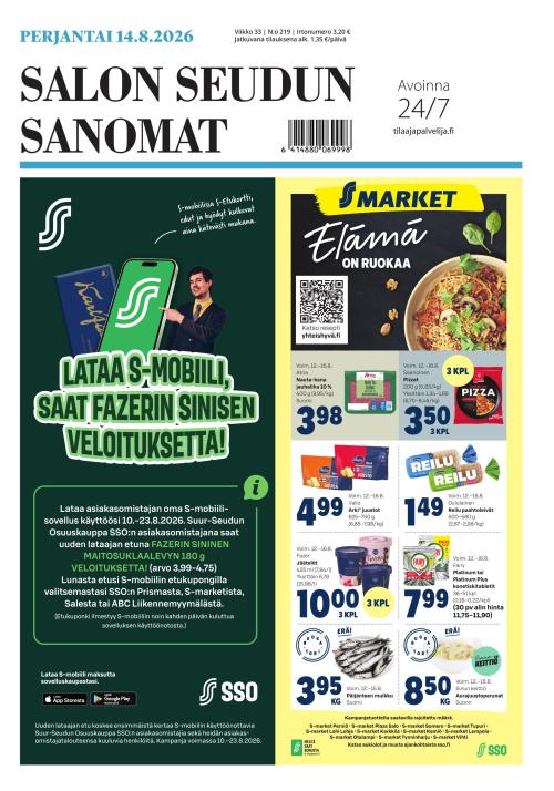 Salon Seudun Sanomat 14.8.2026